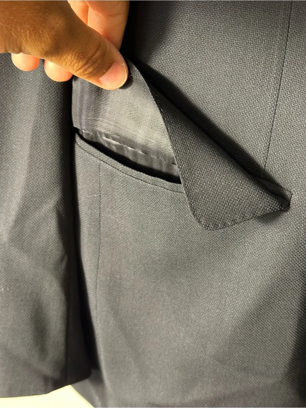 Canali Classic Fit Water Resistant Navy Wool Blazer Men’s Sz 42R